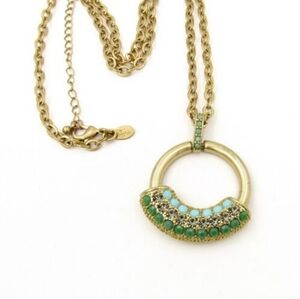 NWT Lia Sophia "Chimera" Cut Crystal & Resin Necklace